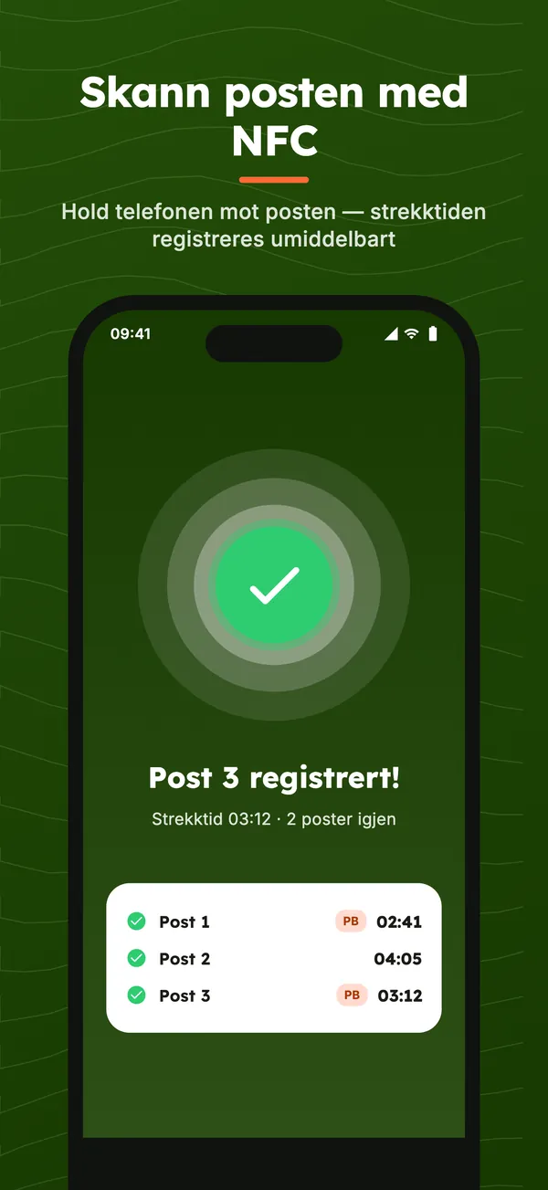 Post skannet med NFC